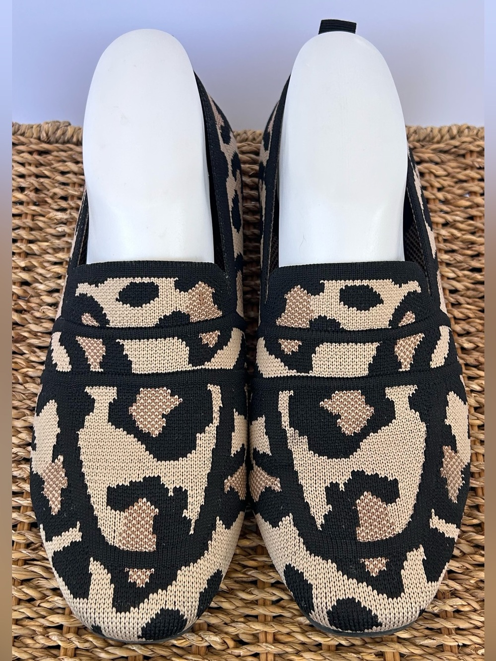 Seychelles Women’s Susie Leopard Print Knit Loafers Size 8 Wide